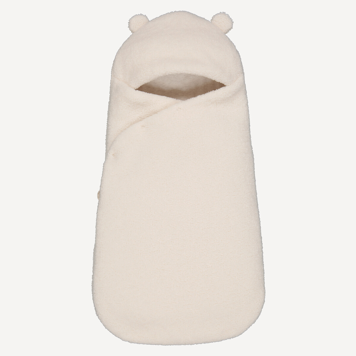 Nid d'ange chaud à capuche, en sherpa doublé jersey, compatible siège auto beige, LA REDOUTE COLLECTIONS