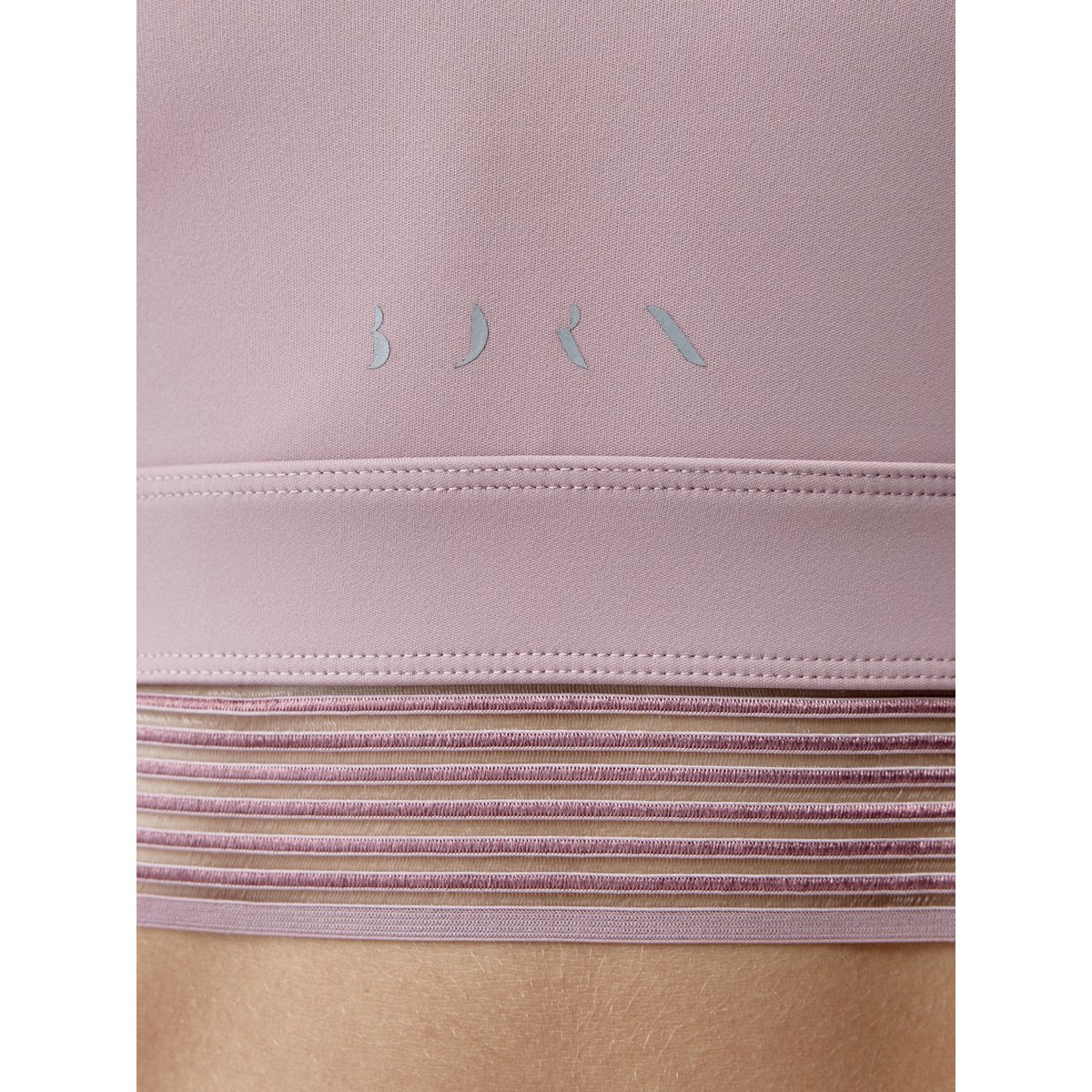 Brassière de sport femme Sakra Maintien élevé coussinets amovibles rose vieux, BORN