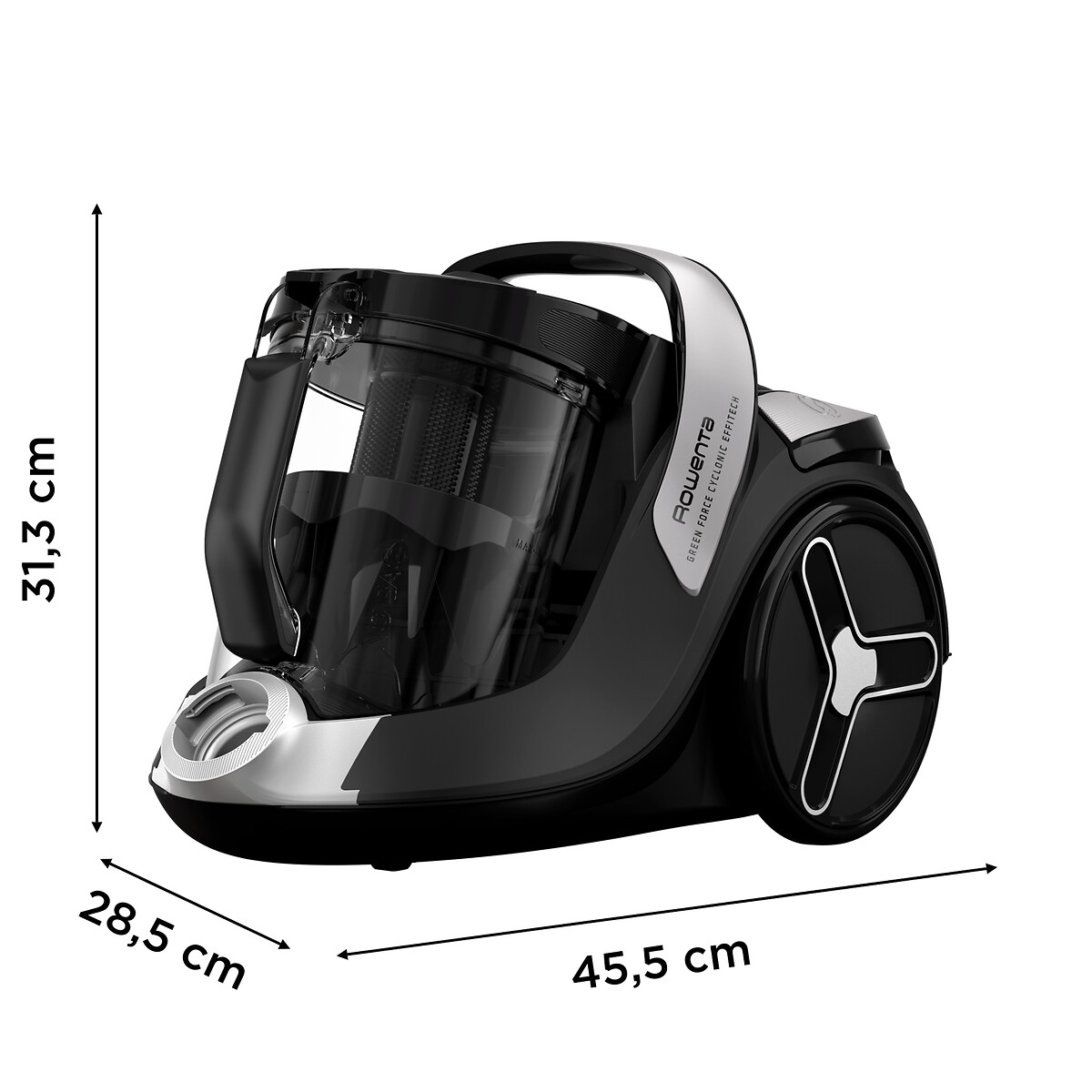 Aspirateur sans sac Green Force Effitech RO7C66EA noir, ROWENTA