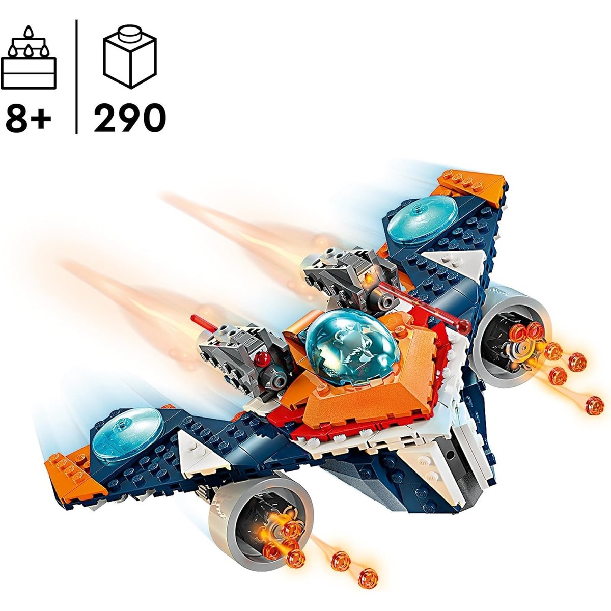 Le vaisseau spatial de Rocket contre Ronan multicolore, LEGO