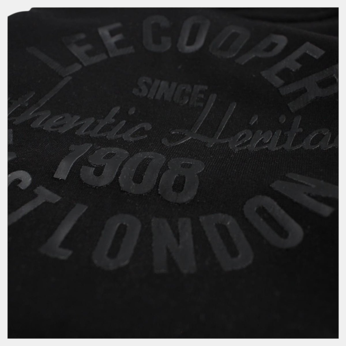 Sweat à capuche imprimé, manches longues COSY noir, LEE COOPER