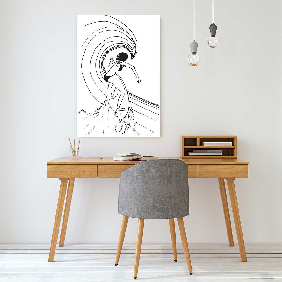 Tableau surfeuse tube tableau alu dibond, HEXOA