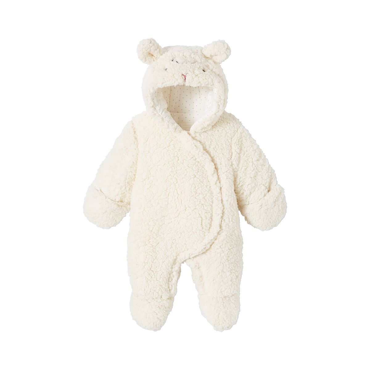 Combipilote "mouton" en imitation fourrure écru, VERTBAUDET