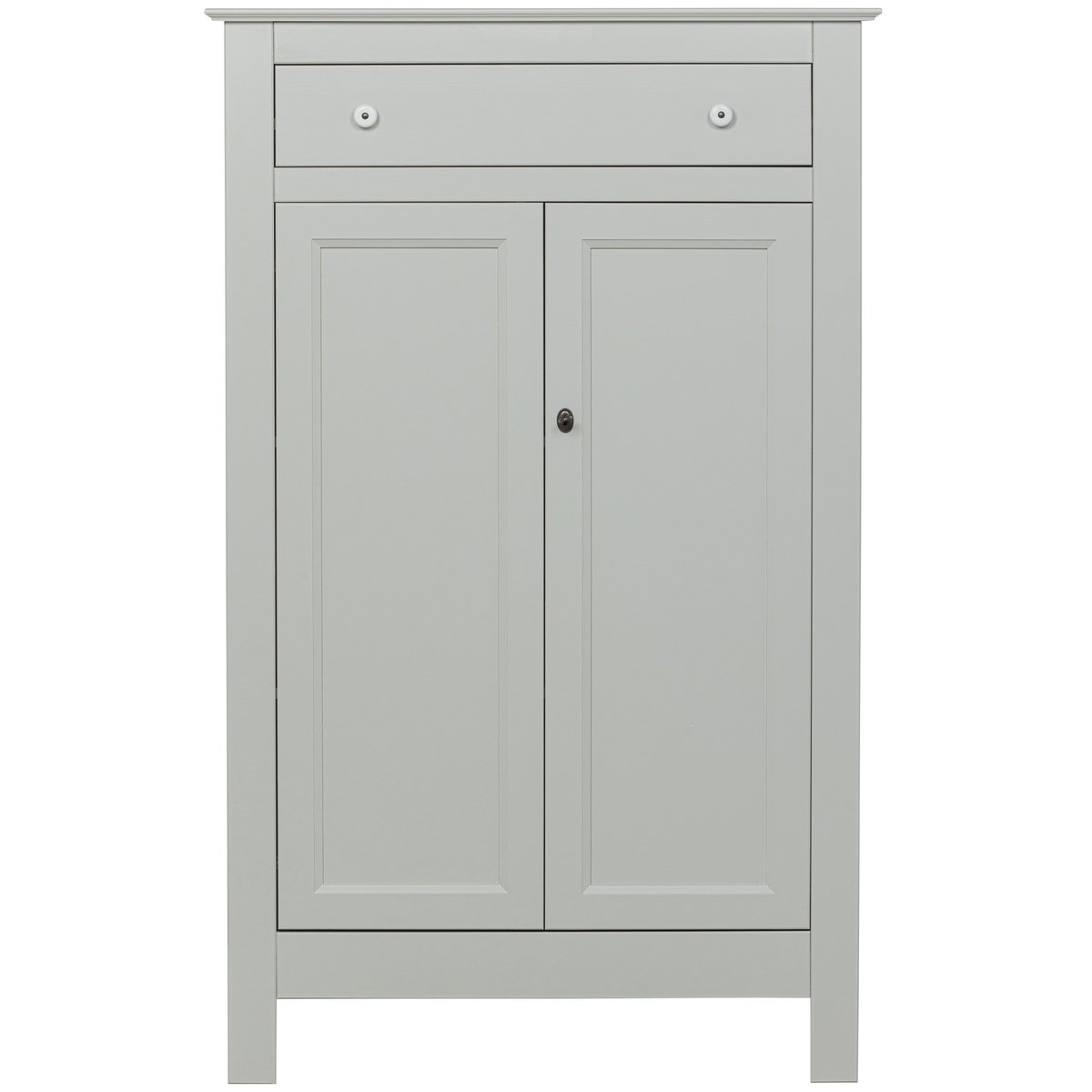 Armoire 2 portes et 1 tiroirs en pin EVA beige, WOOOD