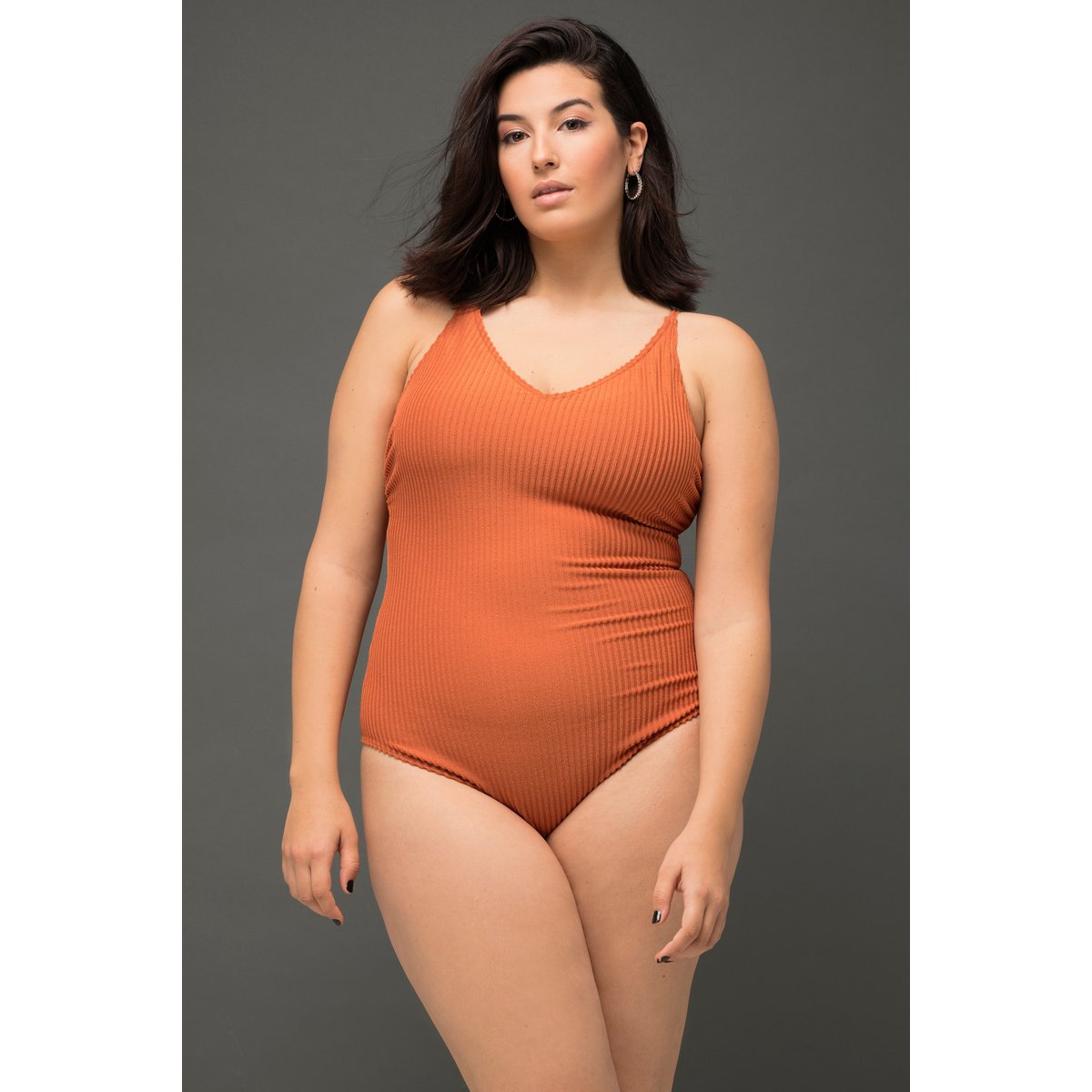 Maillot de bain à bonnets souples tabac clair, STUDIO UNTOLD