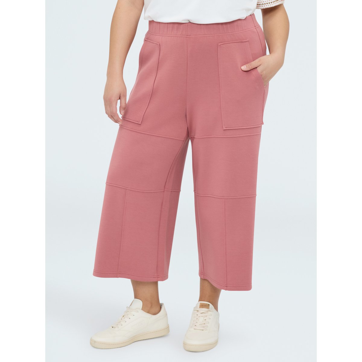 Pantalon cropped rose, FIORELLA RUBINO