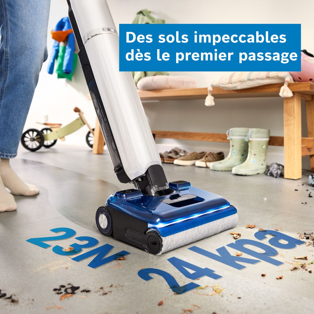 Aspirateur laveur Série 4 BHF41WX couleur unique, BOSCH