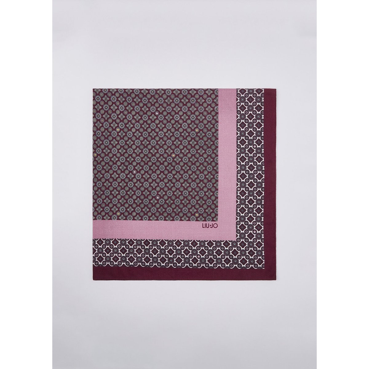 Foulard grand format avec imprimé rose, LIU JO