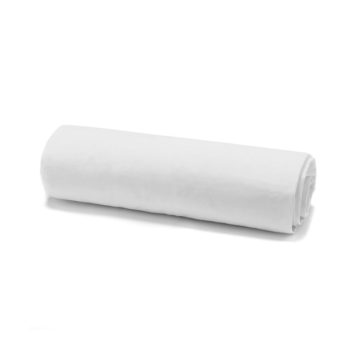 Drap housse uni 2 Personnes Effet lavé COCON blanc, TODAY