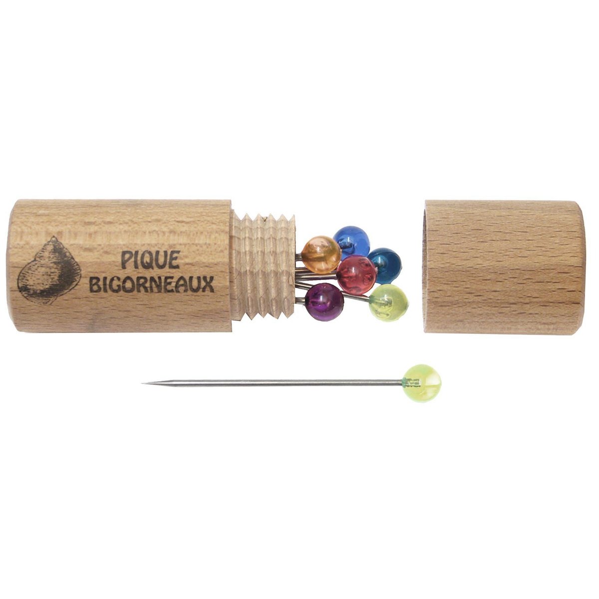 Set De 6 Piques À Bigorneaux Avec Fourreau beige, ROGER ORFEVRE