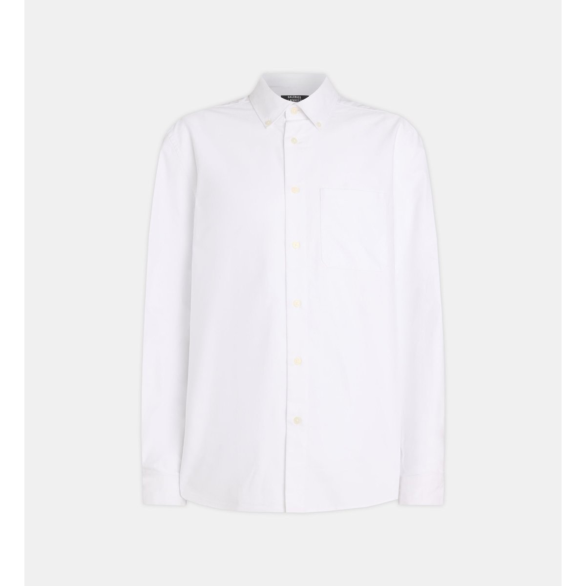 Chemise sixford droite en coton blanc, GALERIES LAFAYETTE