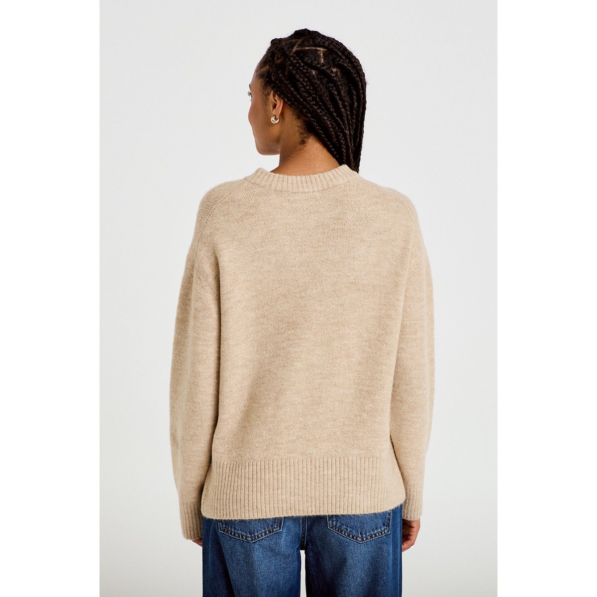 Pull manches longues beige, CACHE CACHE