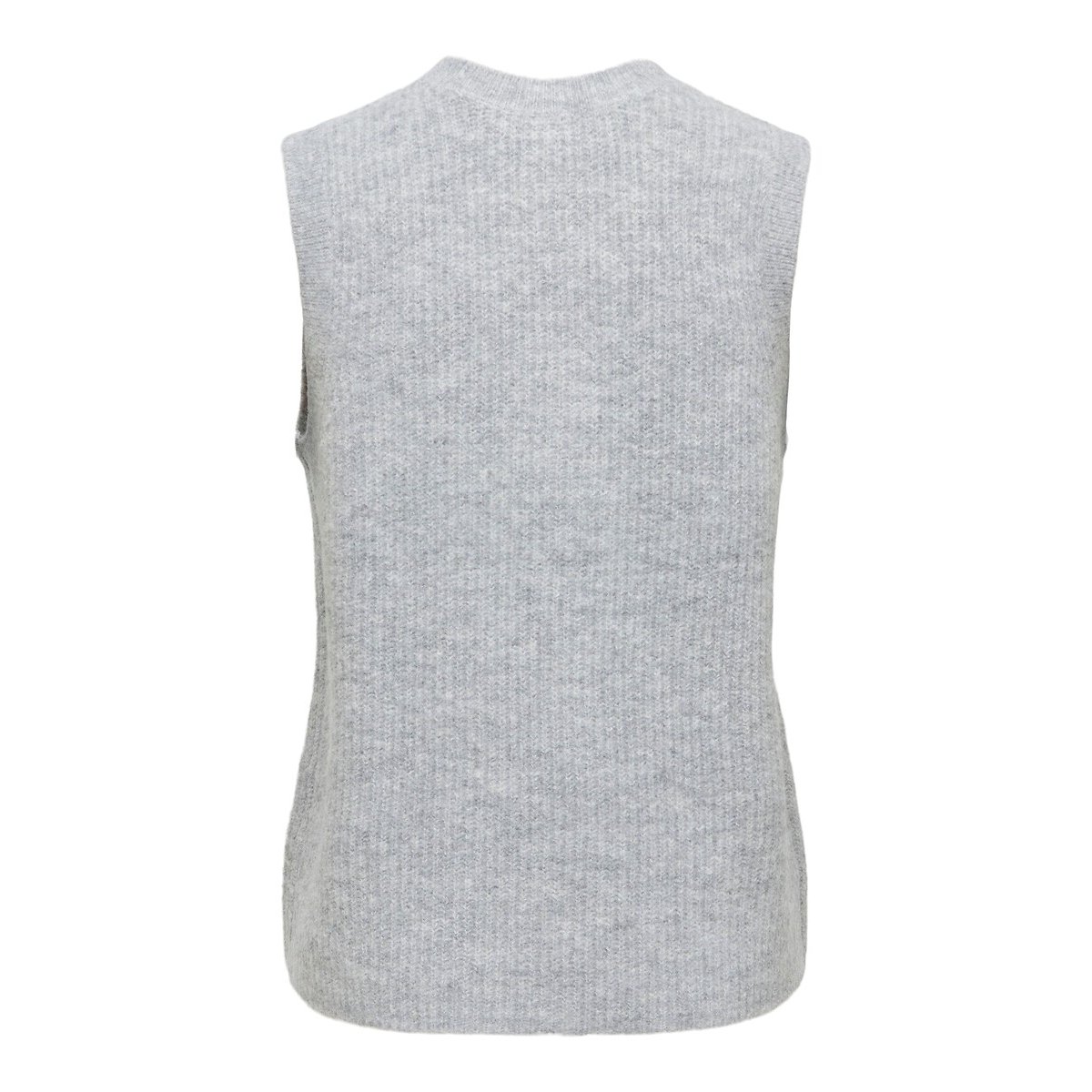 Gilet sans manches avec patch poitrine gris, ONLY