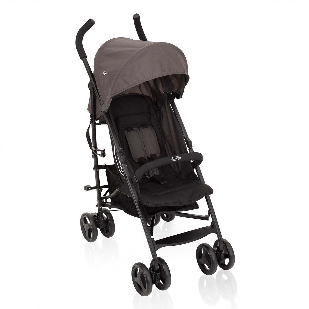 Poussette canne Travelite noir/gris, GRACO