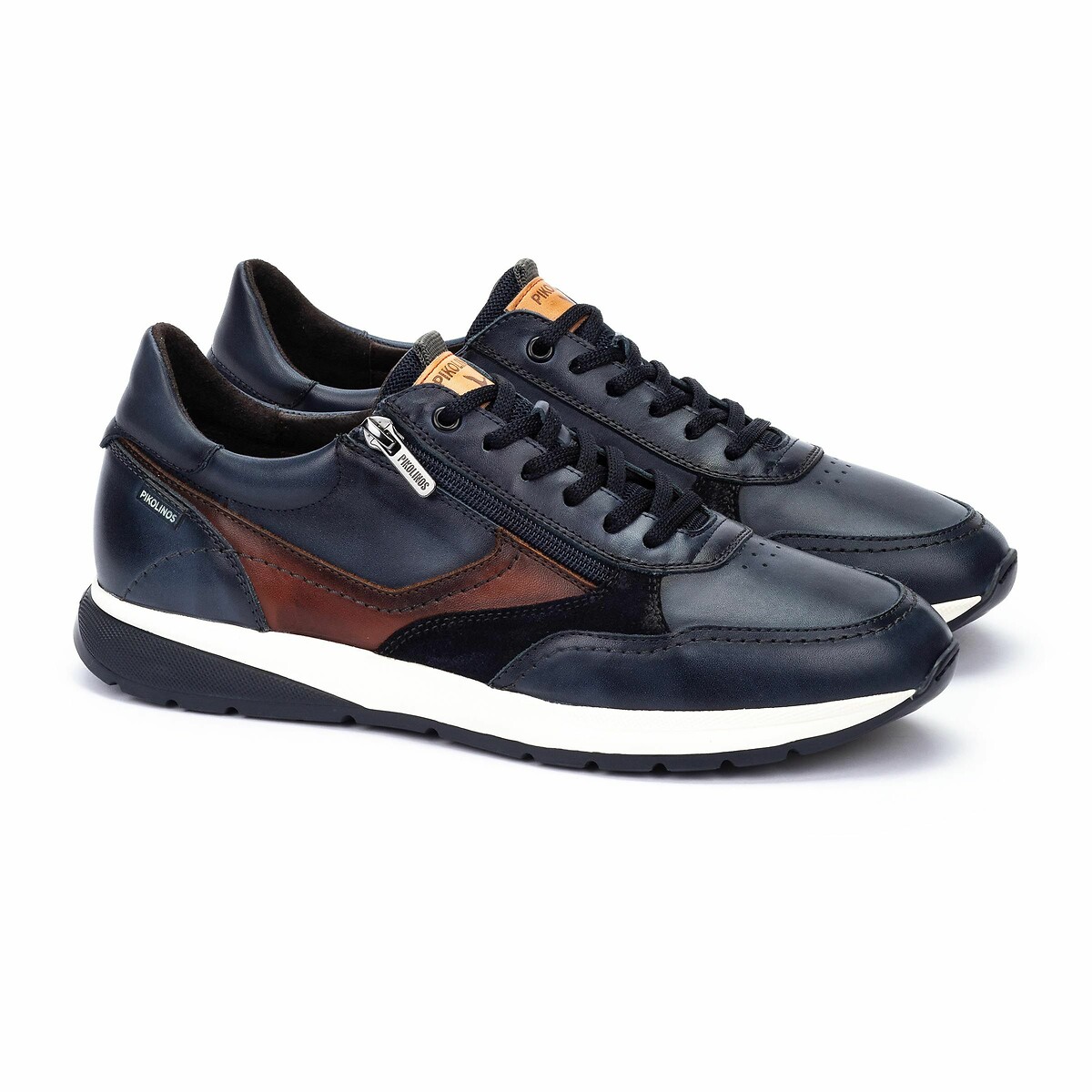 Baskets en cuir Getafe bleu marine, PIKOLINOS