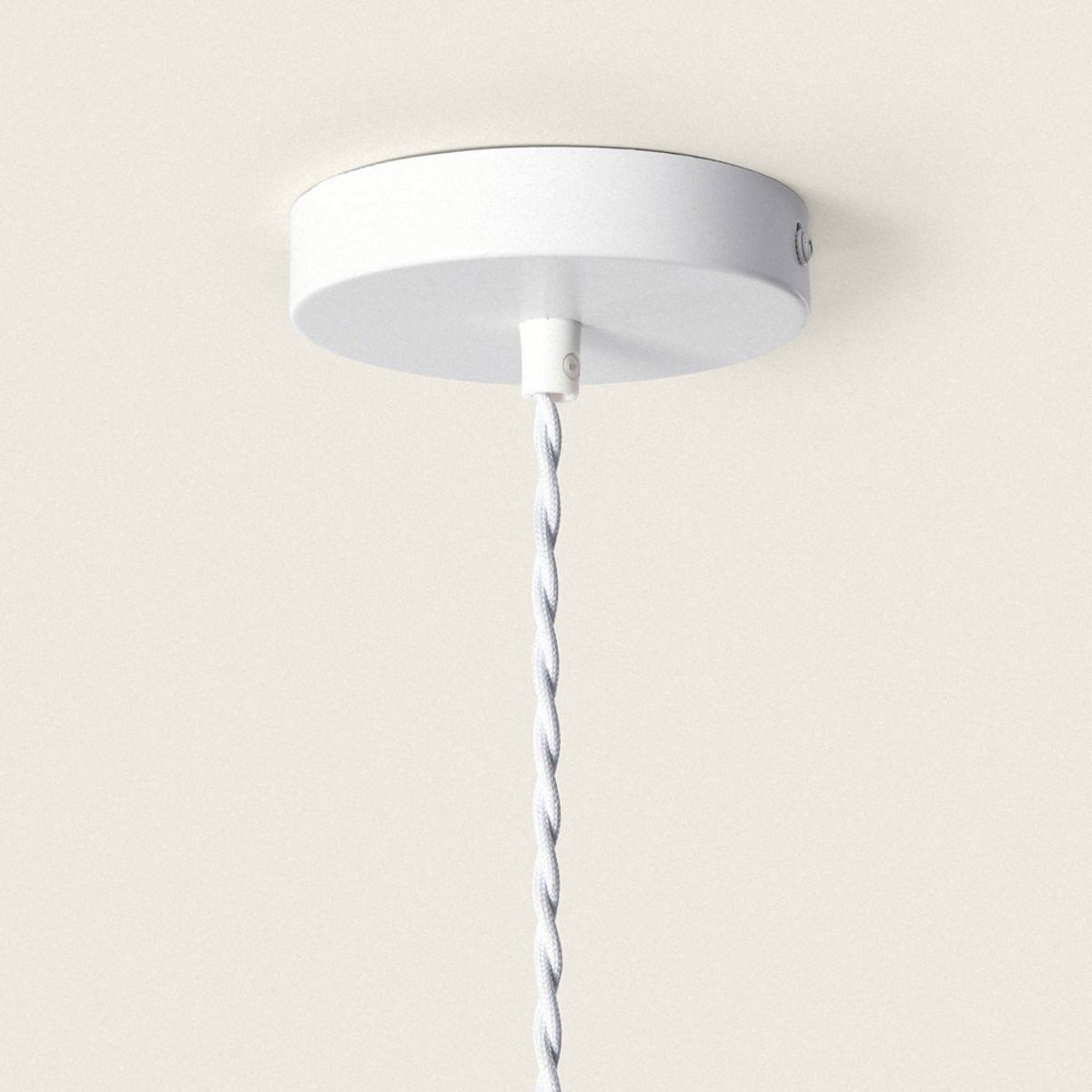 Suspension ronde en raphia 75cm- ORBE bois clair, DRAWER