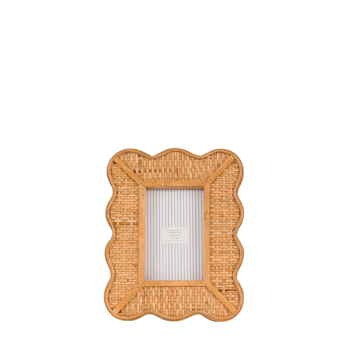 4x6" Ancona Rattan Photoframe natural, ÉDITÉ