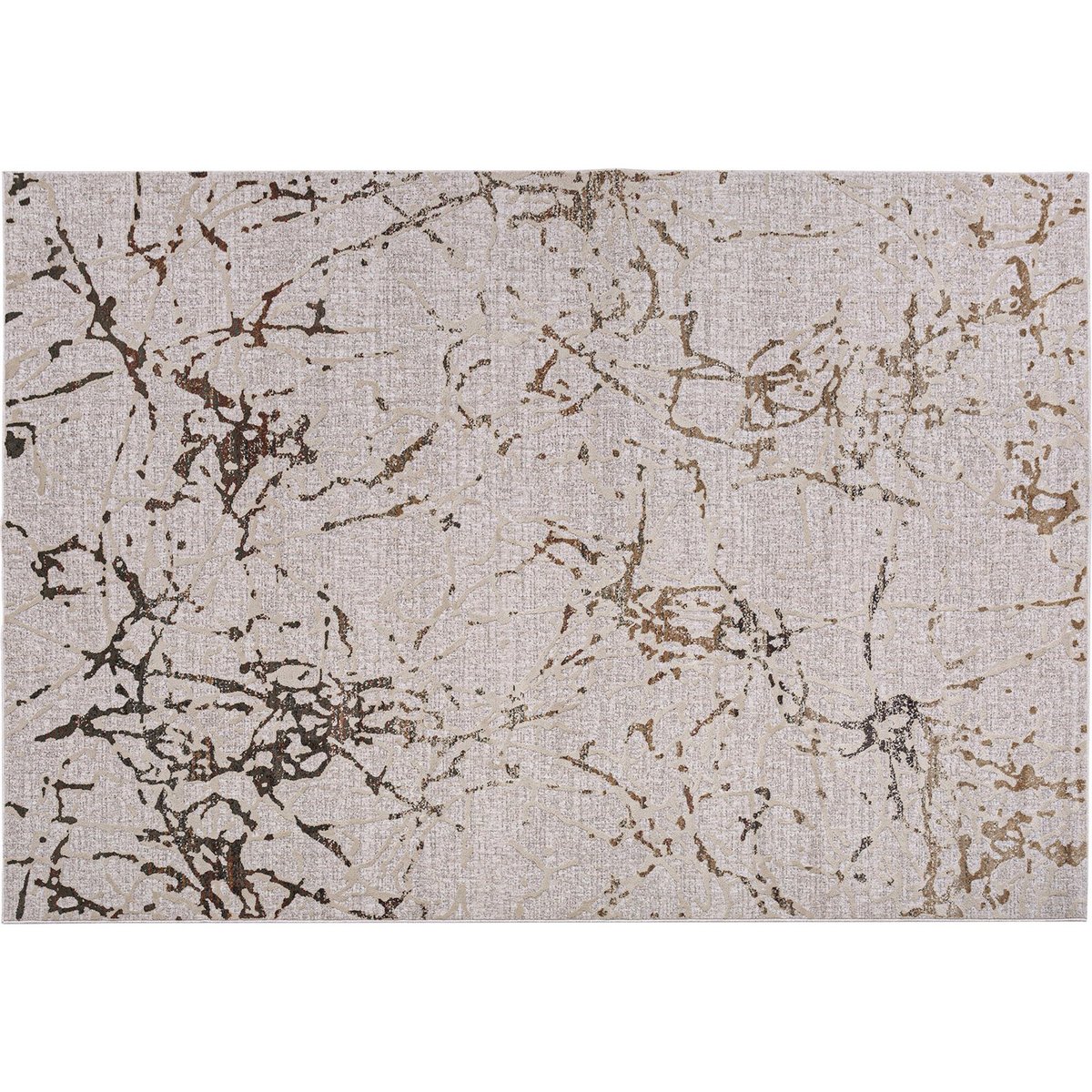 Tapis rectangulaire effet vieilli, Vintage tons neutres effet vieilli, RECOLLECTION