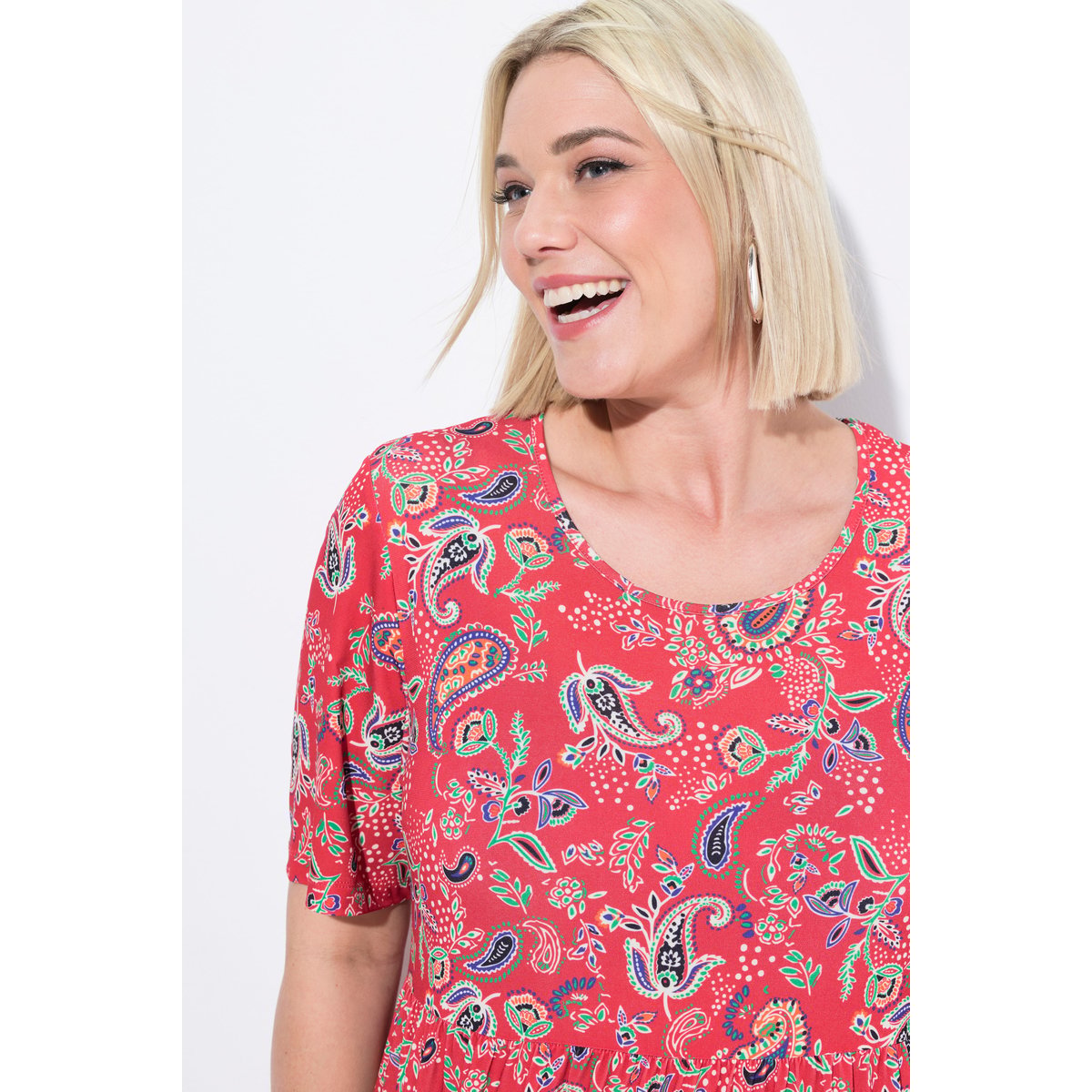 Robe maxi bleu paon, ULLA POPKEN