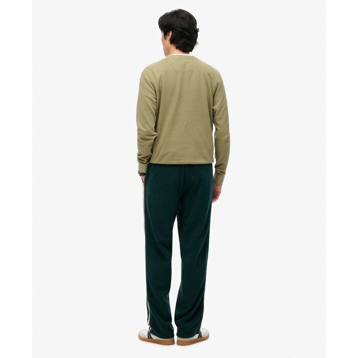 Jogging Athletic Essentials Coupe Droite vert pinède foncé, SUPERDRY