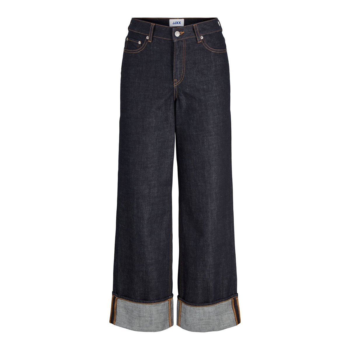 Jean À Coupe Large dark blue denim, JJXX