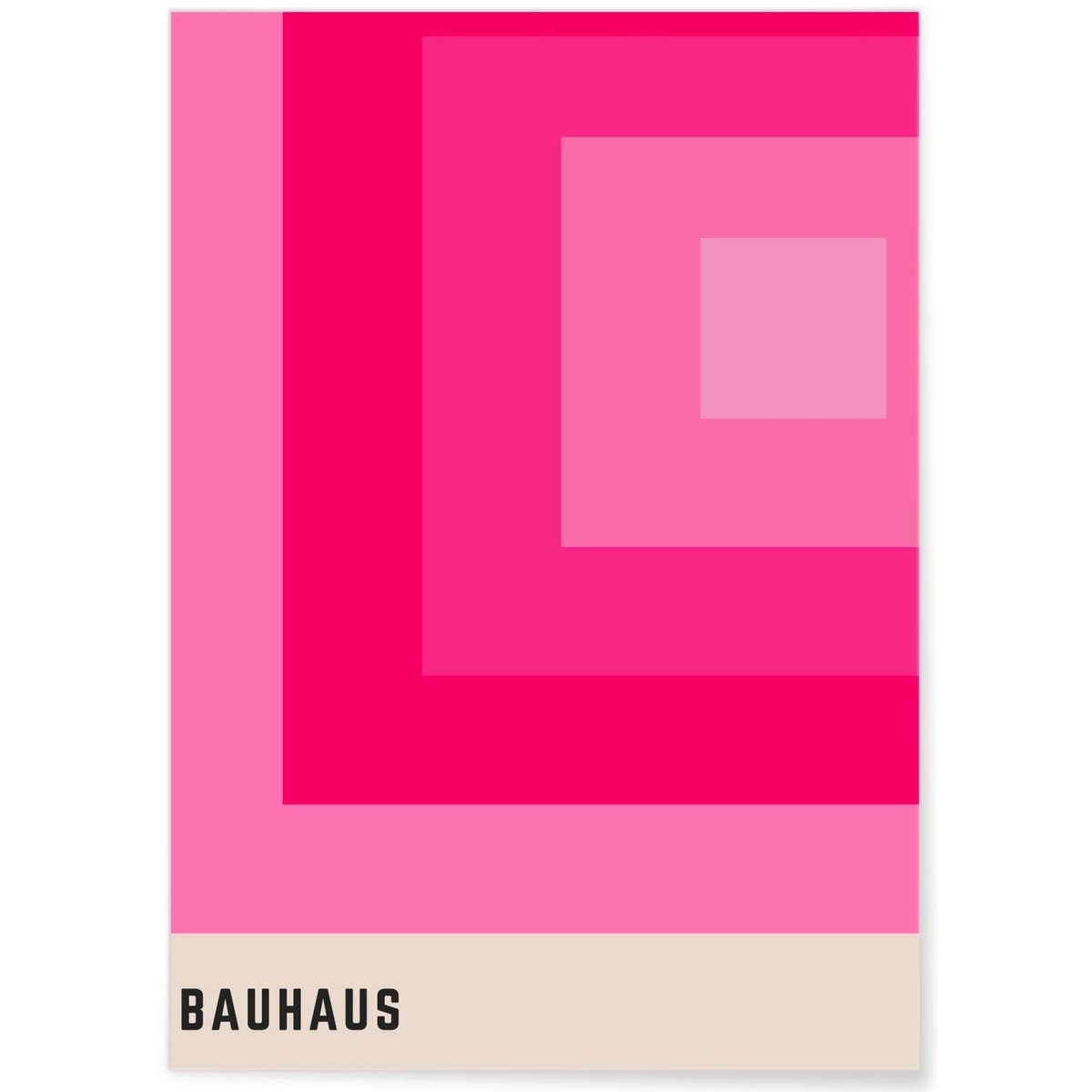 Affiche Bauhaus 16 blanc, L'AFFICHERIE