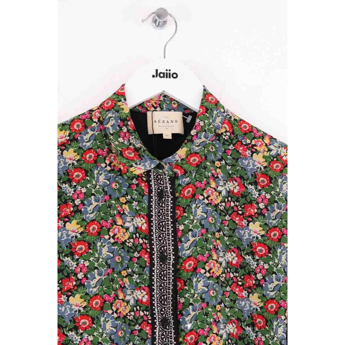 Chemise - Très Bon État vert, SEZANE