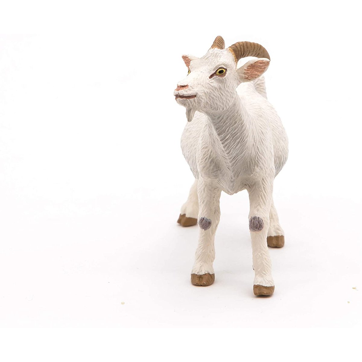 Figurine Chèvre blanche à cornes blanc, PAPO