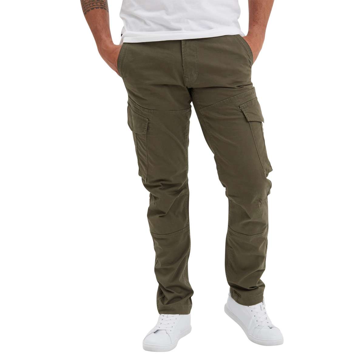 Cargo coton regular fit vert, DAYTONA