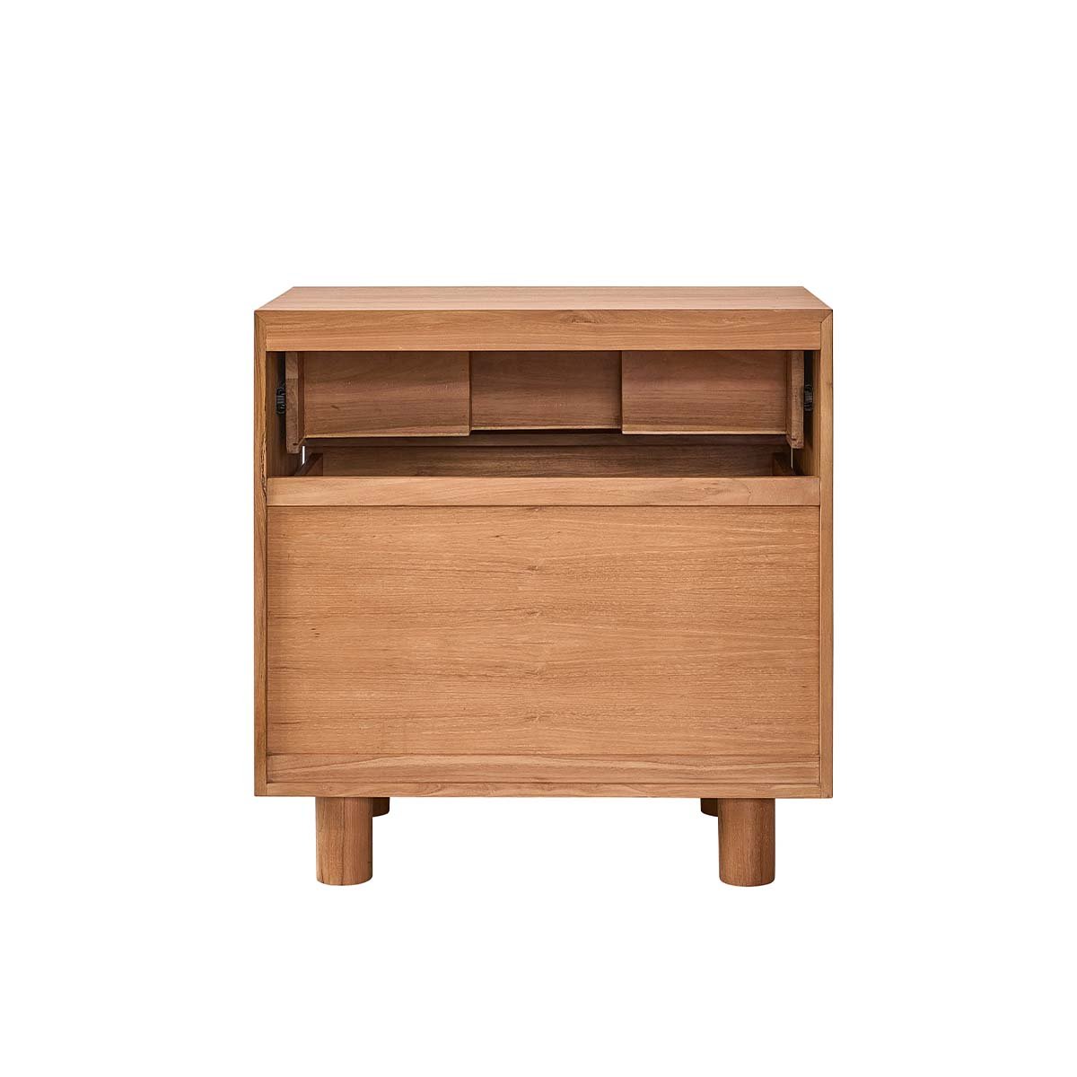 Meuble sous vasque en teck massif 80 cm  GUSTAVE naturel, BERAH GETAH