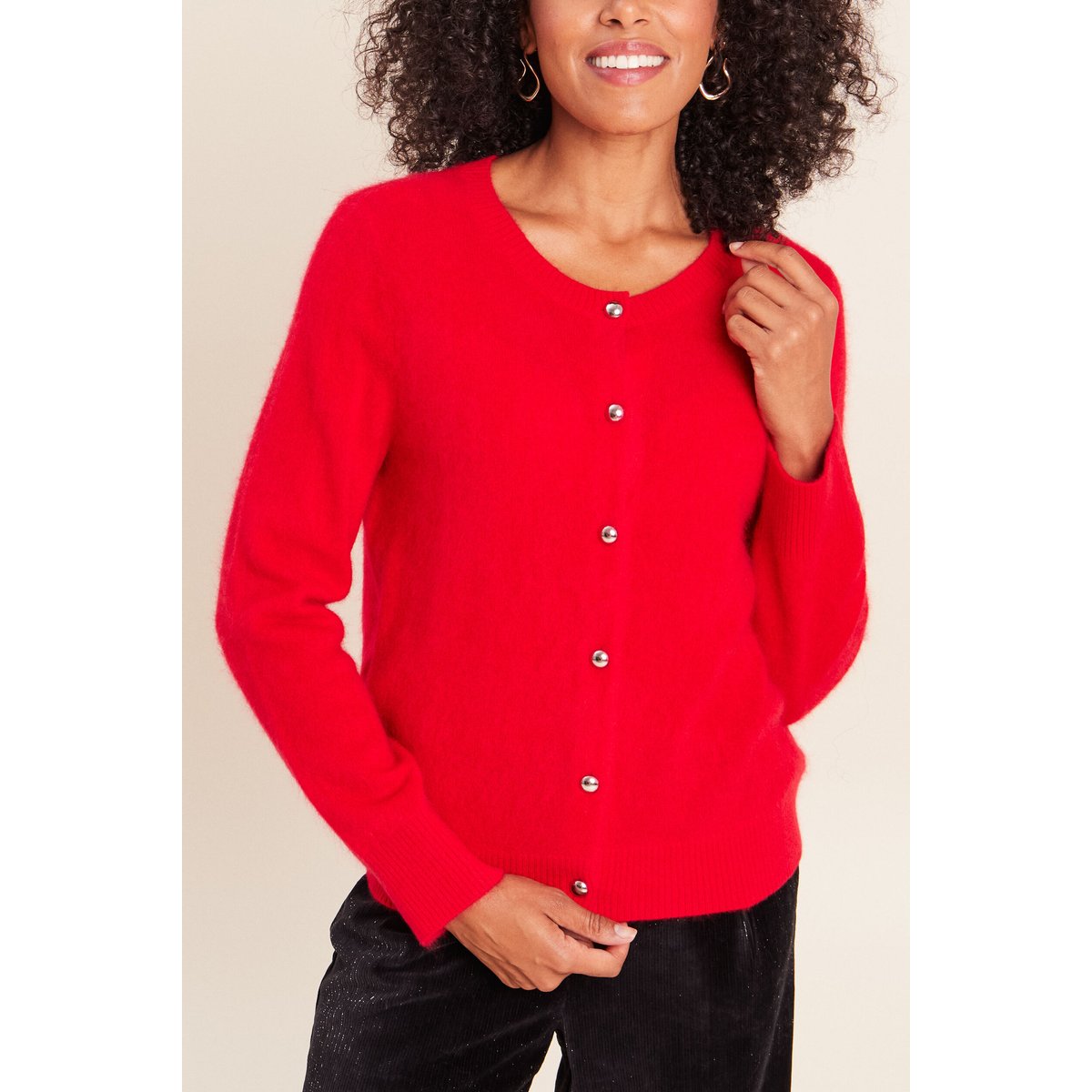 Gilet col rond rouge, BREAL