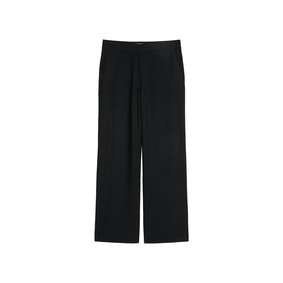 Pantalon en jersey large en TENCEL™ Modal noir, MARC O'POLO