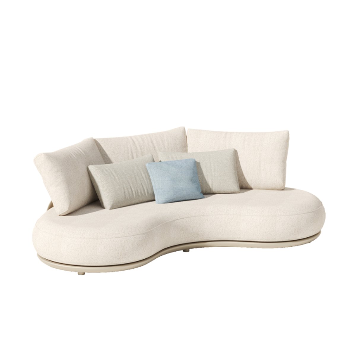 Salon de jardin modulable en aluminium, ELYO beige, AU JARDIN DE CHLOÉ