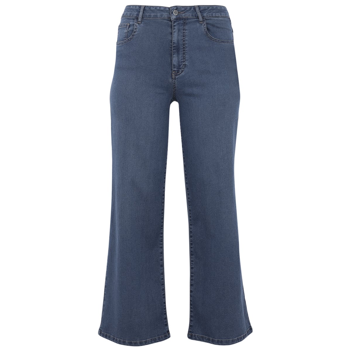 Jean Wide Fit bleu indigo, YOEK