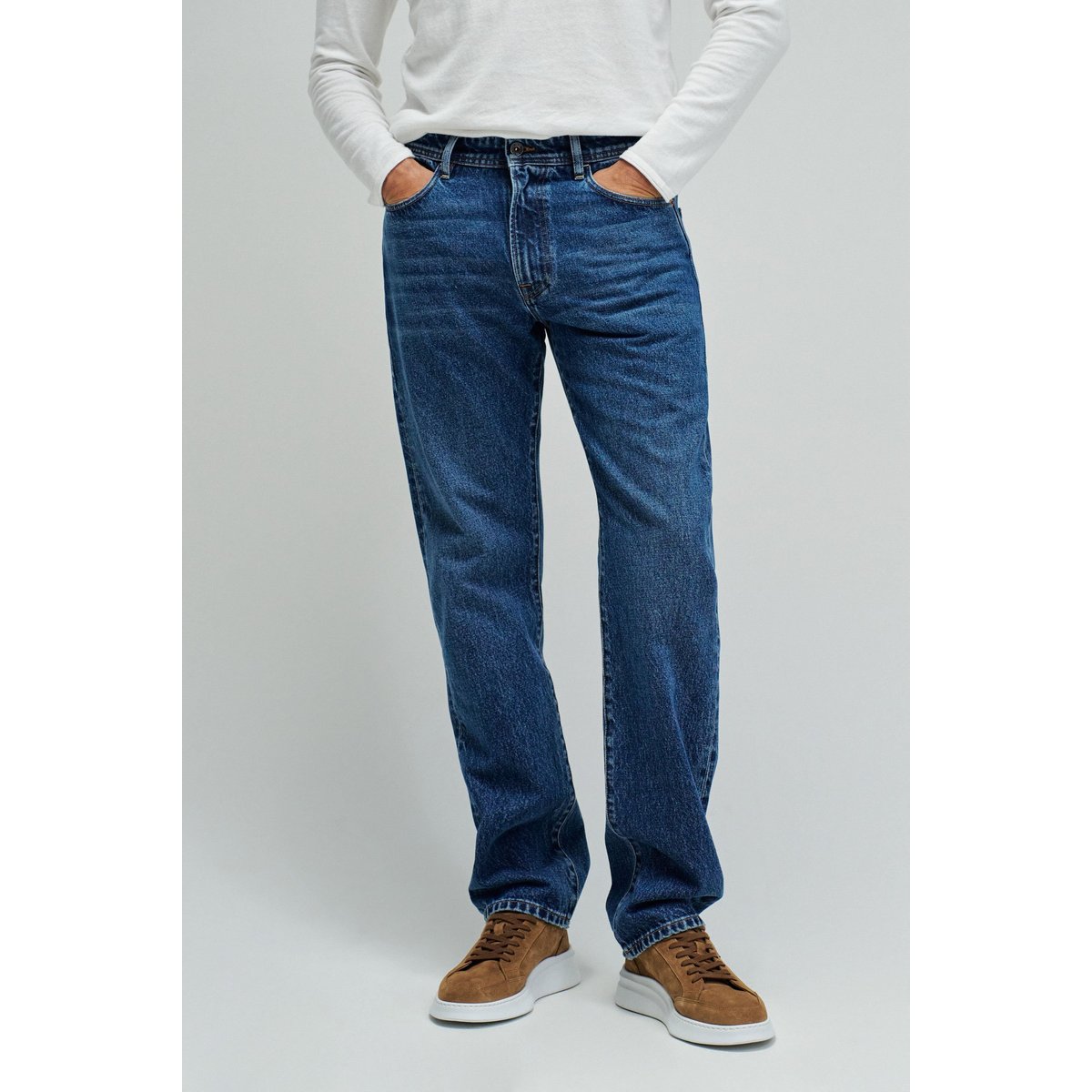 JEAN STRAIGHT FIT bleu denim, SALSA JEANS