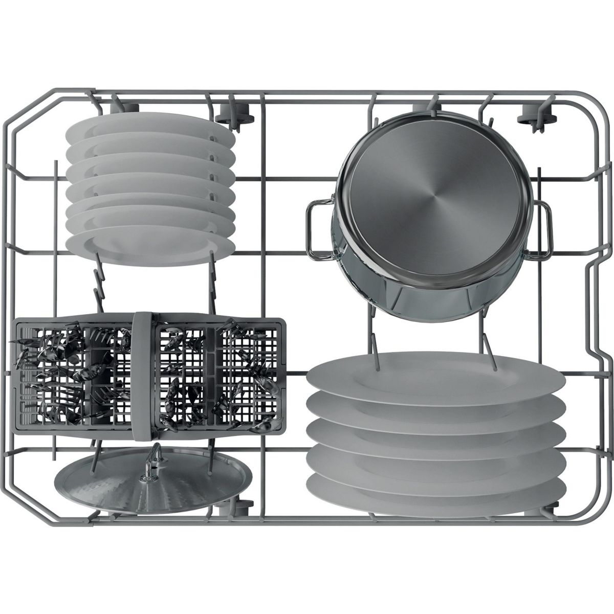 Lave vaisselle 45 cm IN2FD10CS70W couleur unique, INDESIT