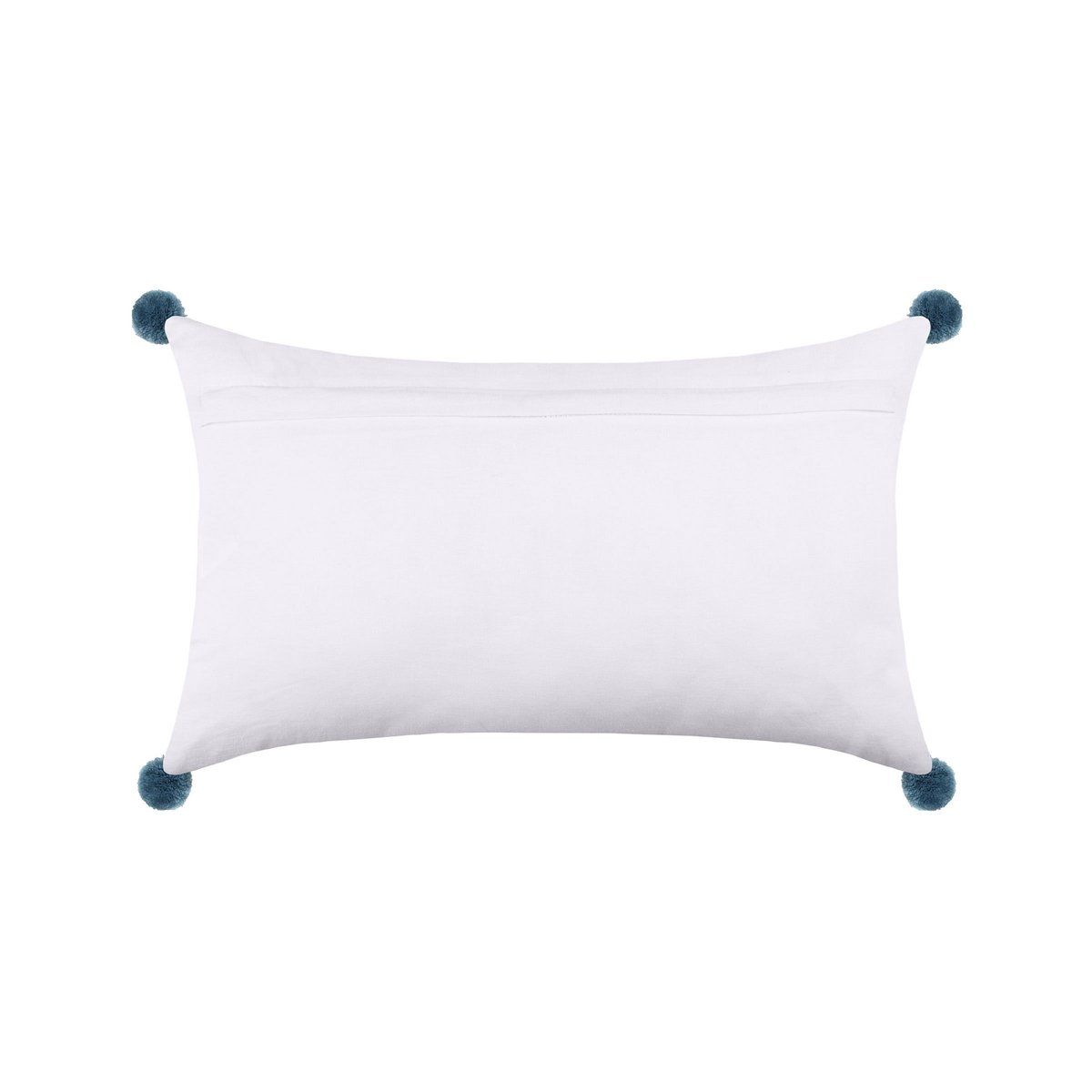 Coussin pompons Zoeline le chat gris, EDEN