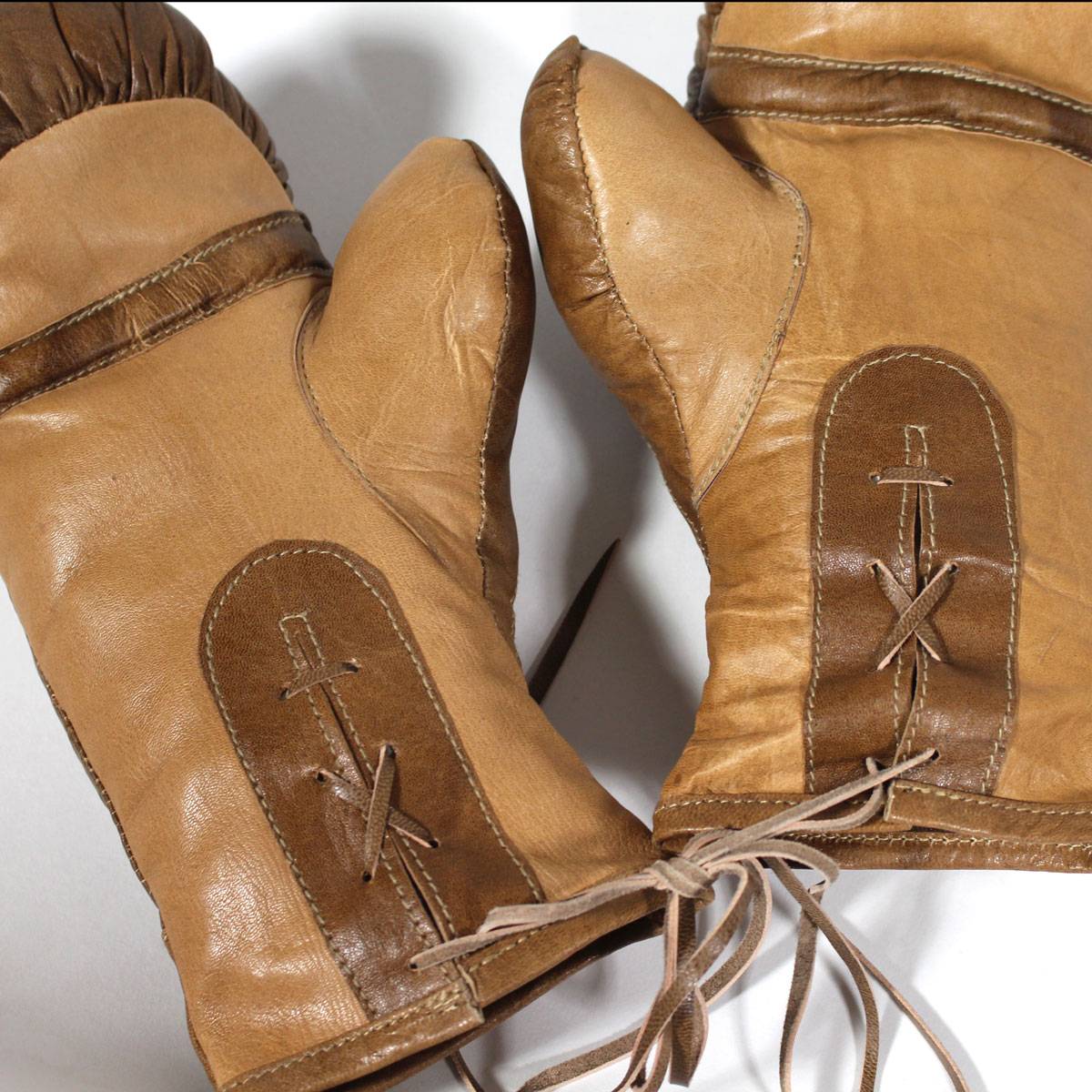 Paire en cuir marron, MADE IN MEUBLES