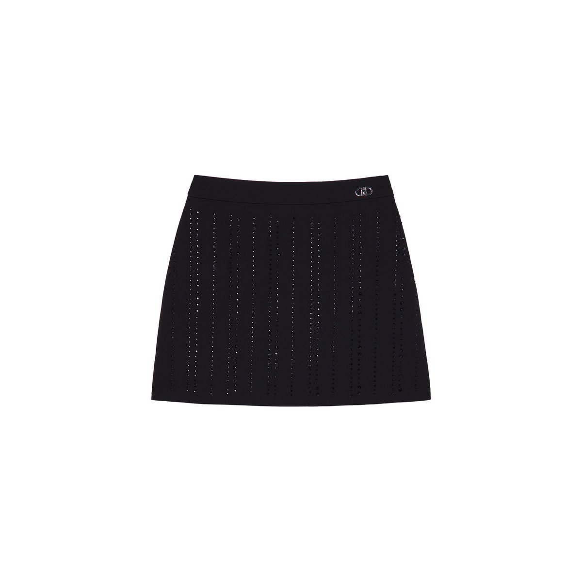 Minijupe avec strass noir, LIU JO
