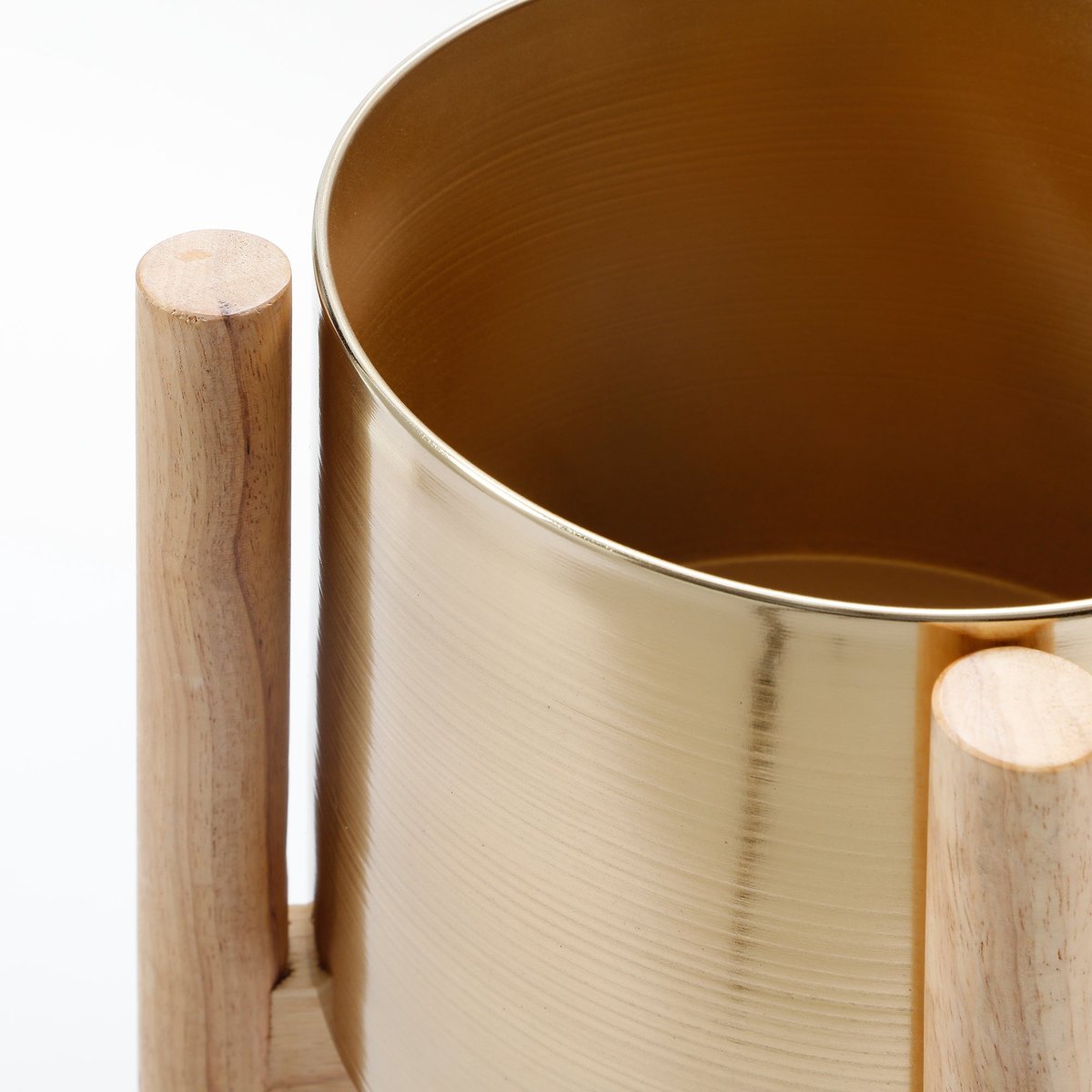 Cache-Pot en métal H51 AMAYA doré, SIA DECO