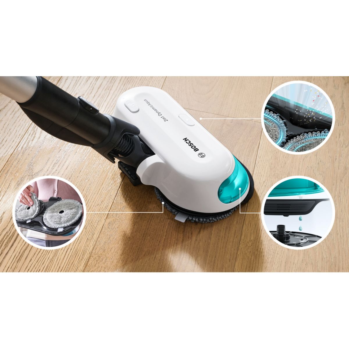 Aspirateur balai BCS71HYG4 Unlimited 7 ProHygienic couleur unique, BOSCH
