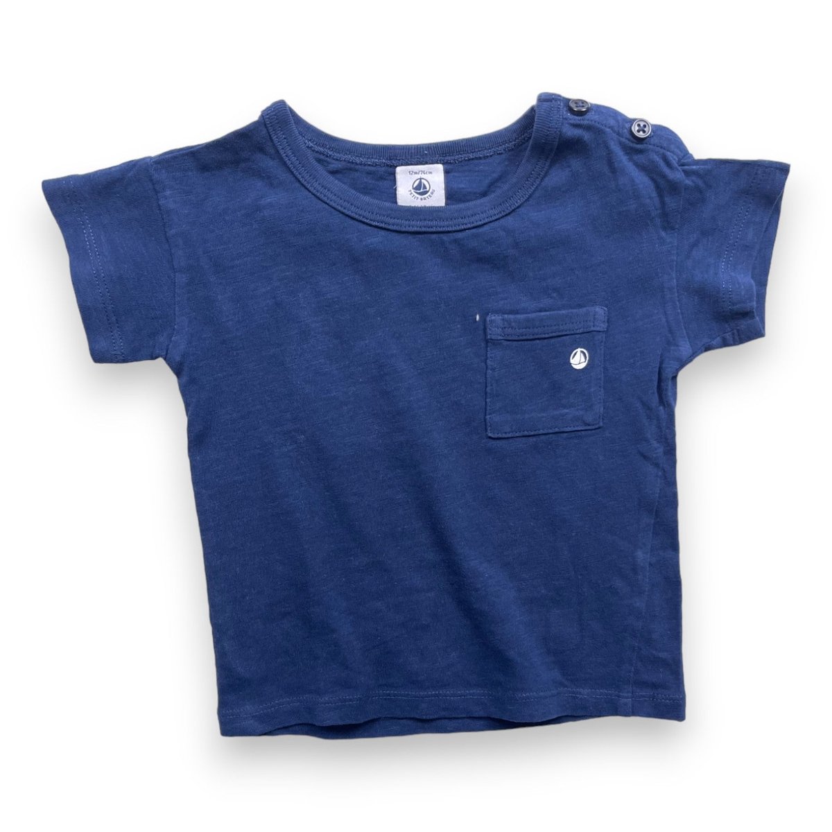 T-shirt bébé - Très bon état bleu, PETIT BATEAU