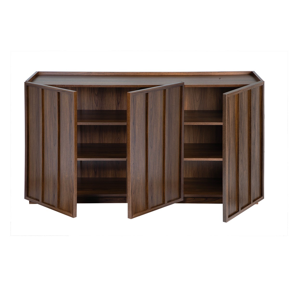 Buffet 3 portes - ABEL bois foncé, CALICOSY