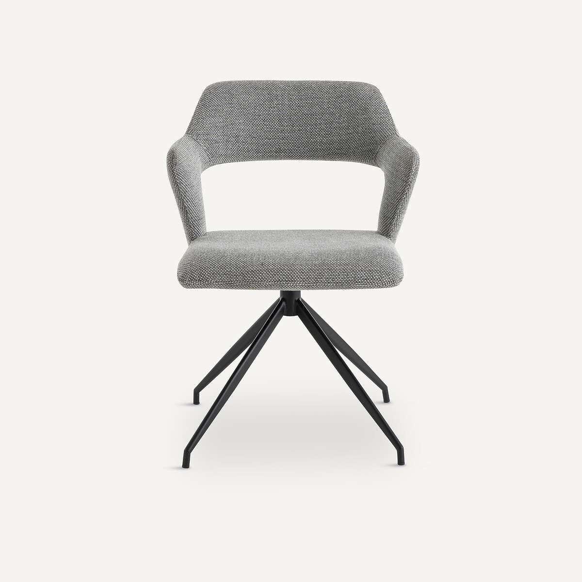 Fauteuil de table pivotant Asyar gris argent, AM.PM