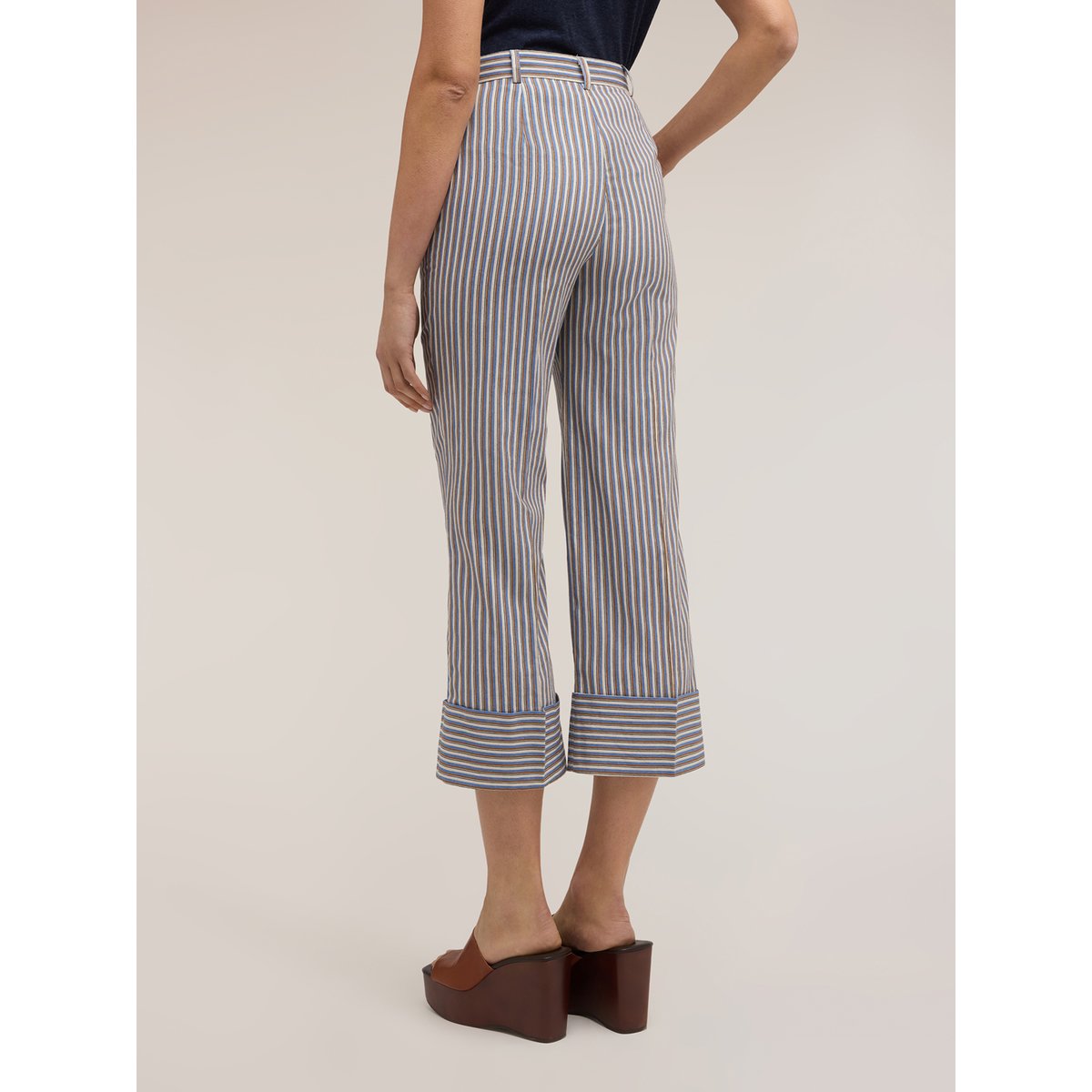 Pantalon court à rayures light - blue, MOTIVI