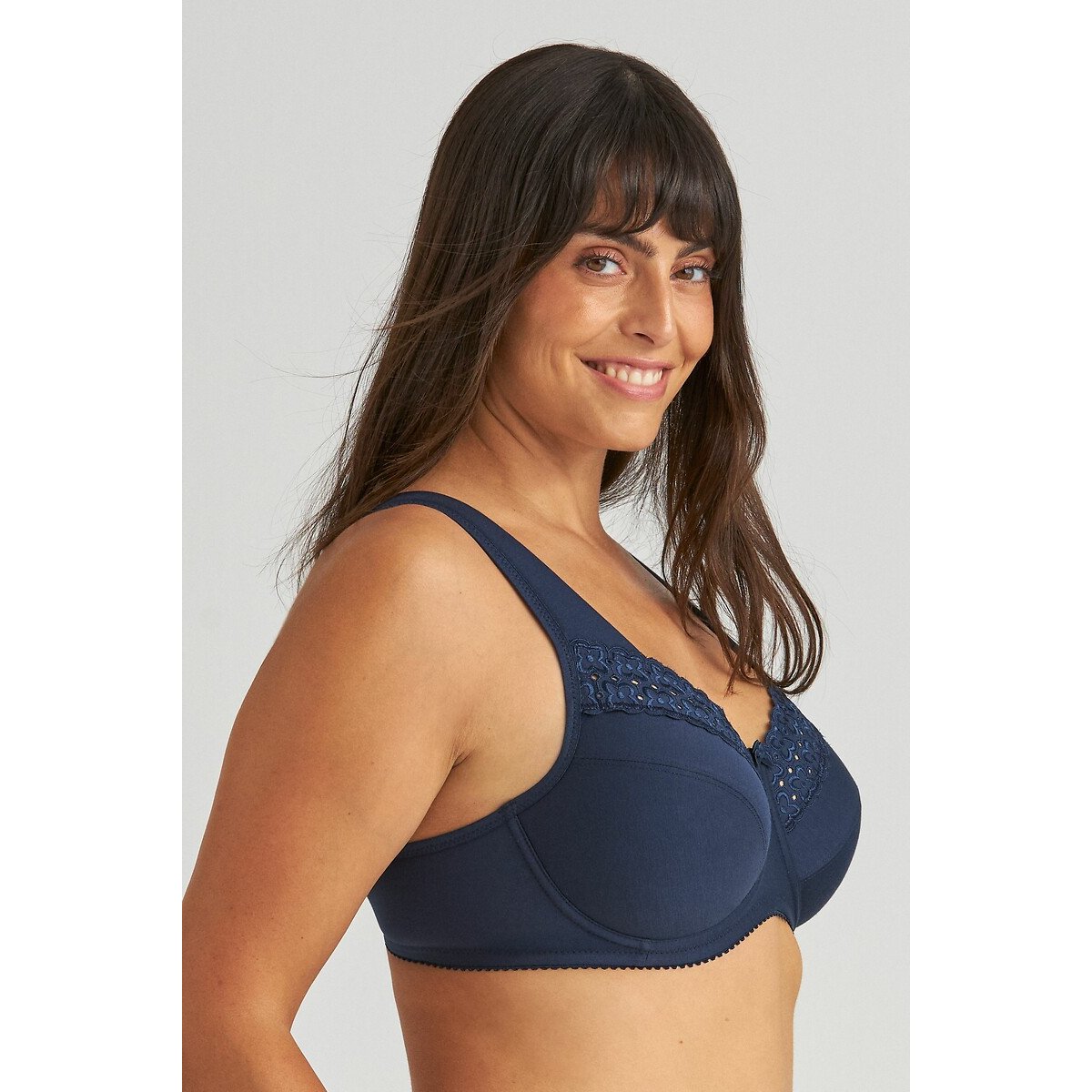Reggiseno con pizzo sangallo blu scuro, MISS MARY OF SWEDEN