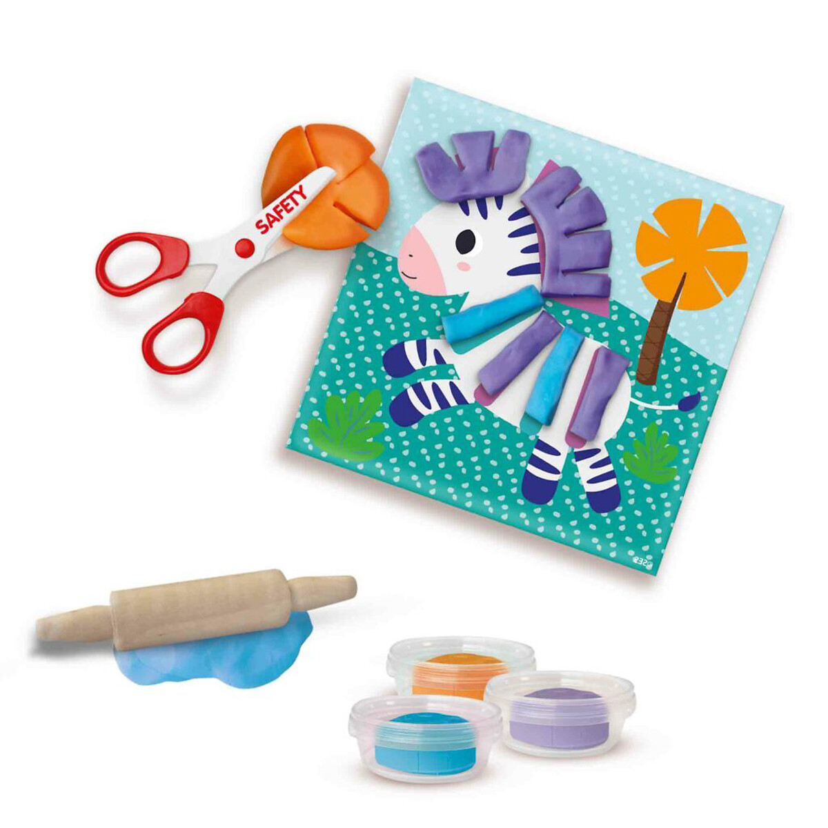 Brinquedo "Cortar plasticina com tesoura", SES multicolor, SES