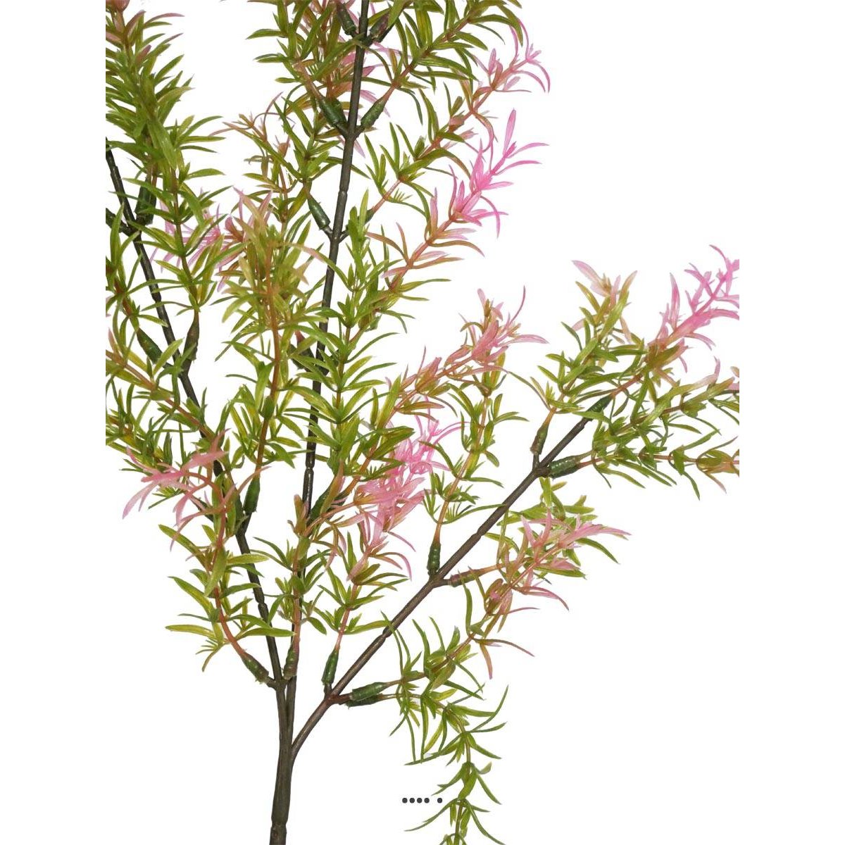 Branche de feuilles de Mirte factice H62cm vert-rose, ARTIFICIELLES