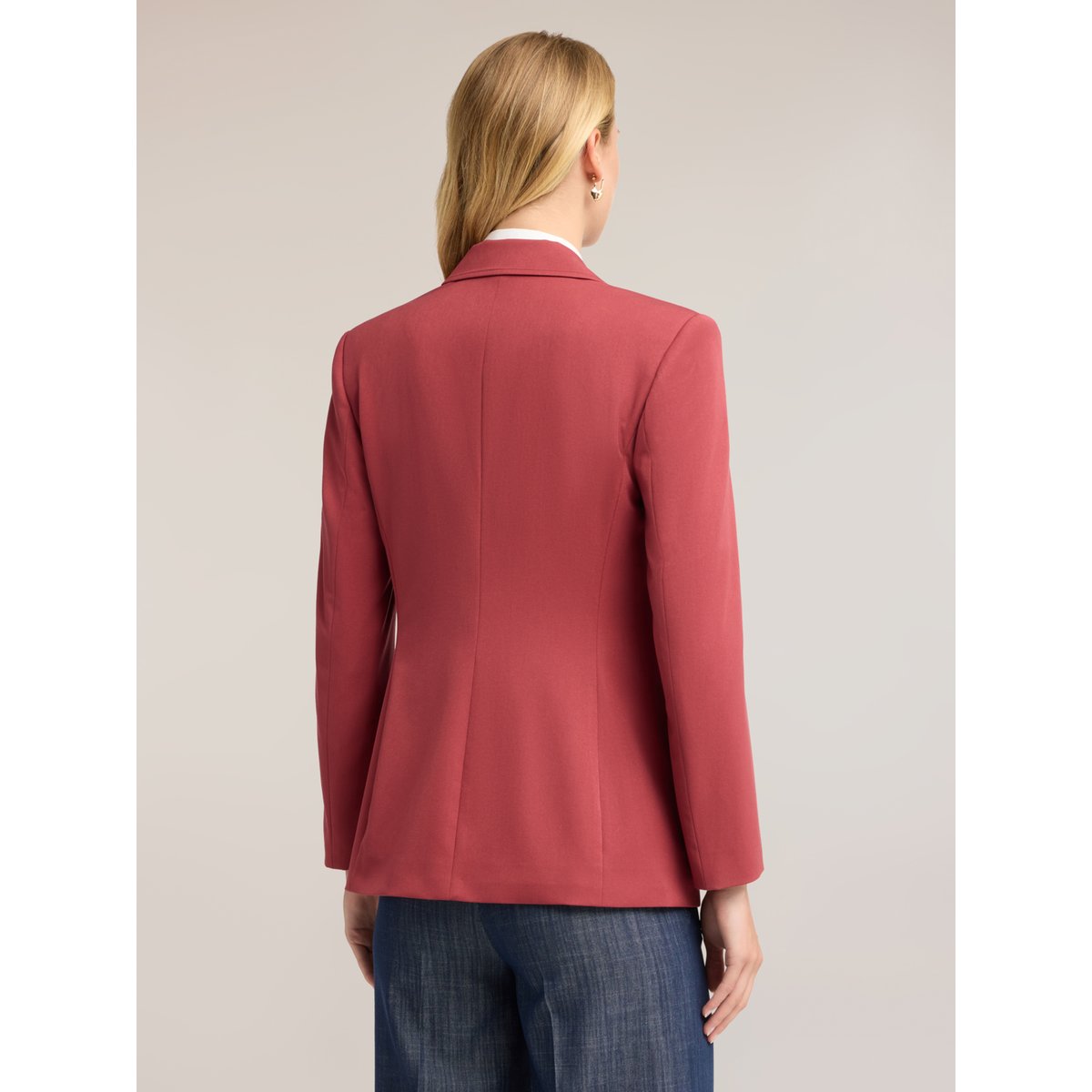 Veste croisée avec boutons contrastants rouge, MOTIVI