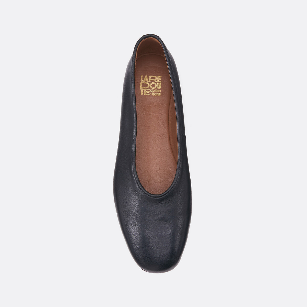 Leather Ballet Pumps black, LA REDOUTE COLLECTIONS